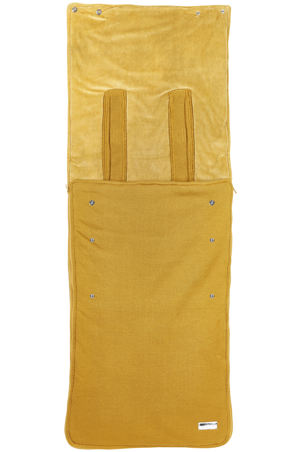 Buggy voetenzak Knit Basic - honey gold - 45x130cm