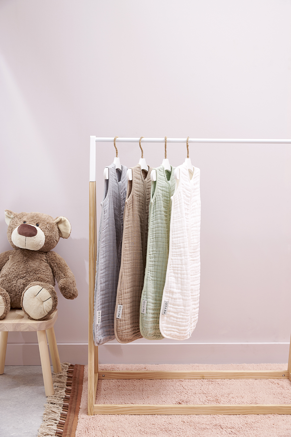 Baby slaapzak hydrofiel Uni - offwhite - 70cm
