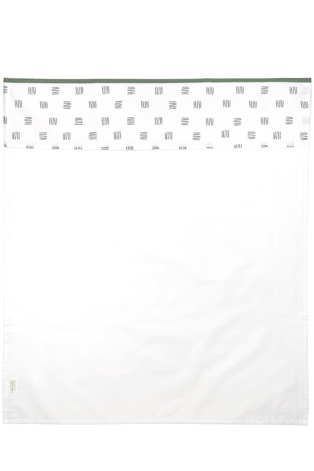 Ledikant laken Block Stripe - forest green - 100x150cm
