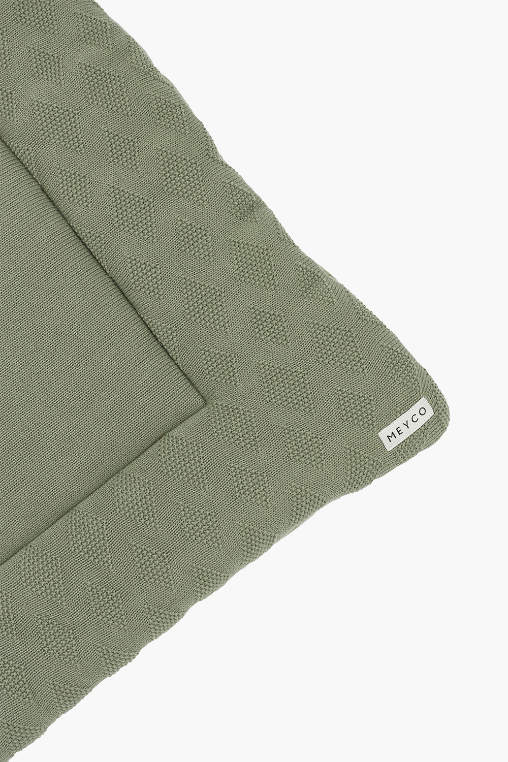 Boxkleed biologisch Diamond - forest green - 77x97cm