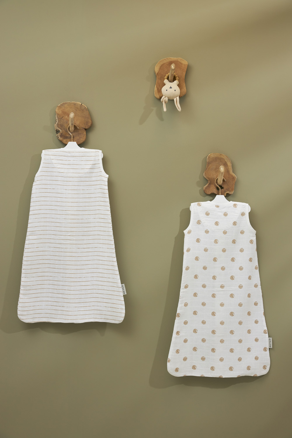 Baby zomerslaapzak hydrofiel Dots - sand - 110cm - 0.3 TOG