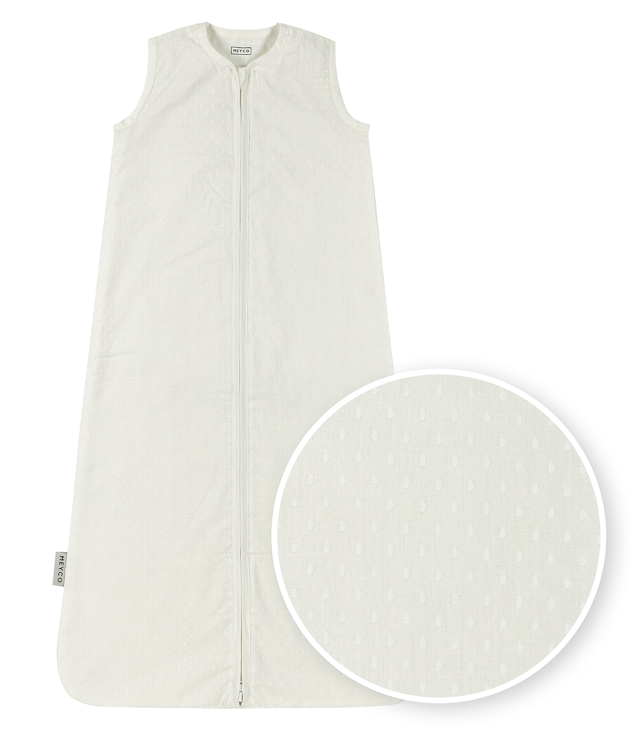 Baby zomerslaapzak Plume - offwhite - 90cm - 0.5 TOG