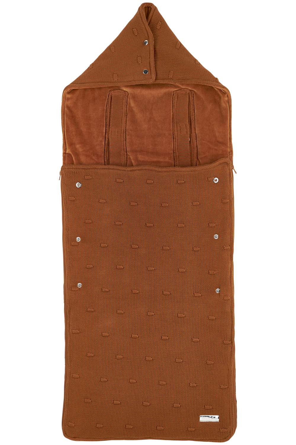Buggy voetenzak Knots - camel - 45x130cm