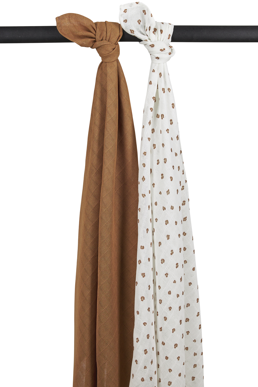 Musselin swaddles 2-pack Mini Panther - Toffee - 120x120cm