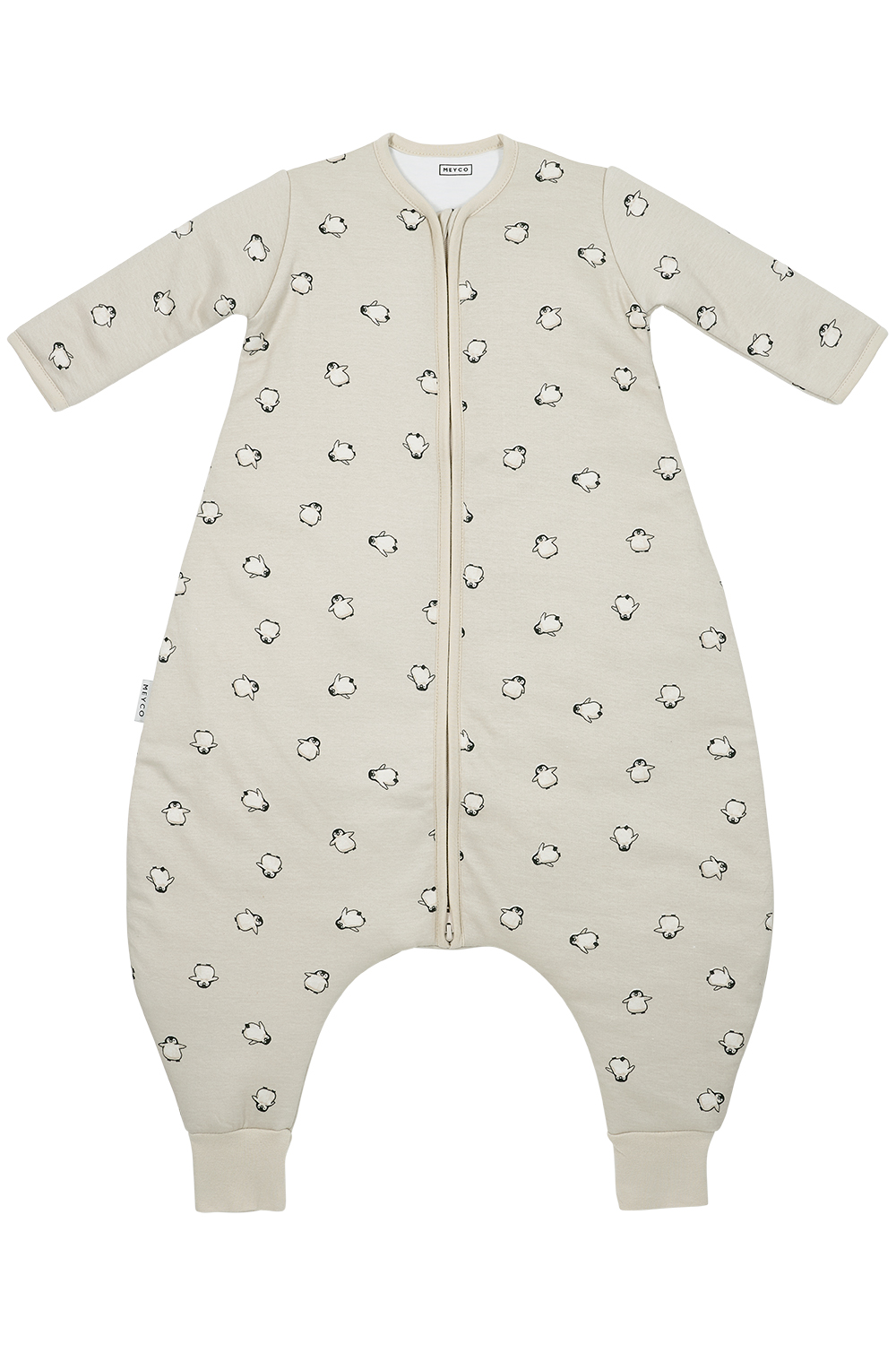 Baby winter sleep overall jumper with sleeves Penguin - soft sand - 80cm - 2.5 TOG