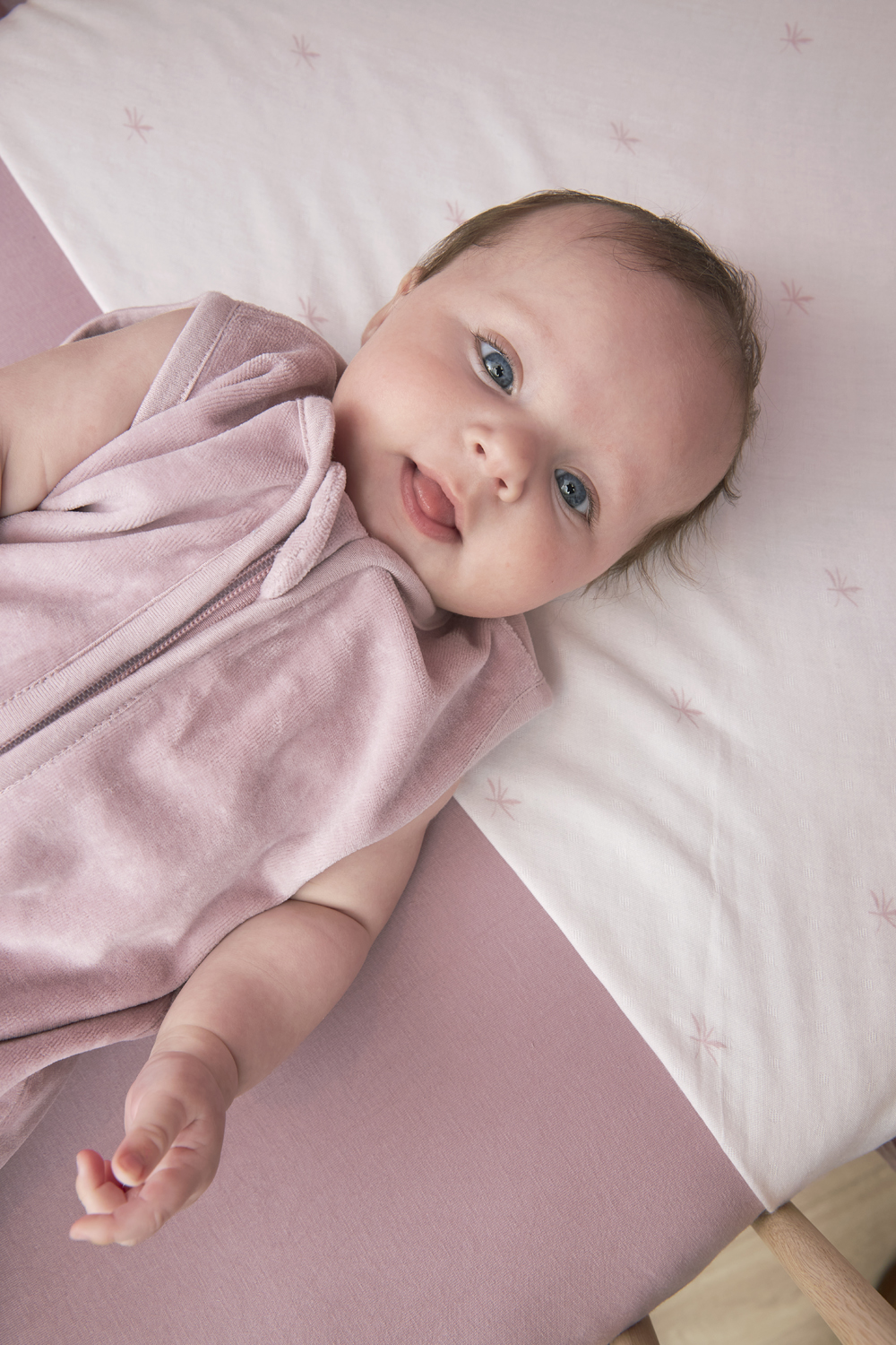 Baby slaapzak gevoerd Velvet - lilac - 90cm