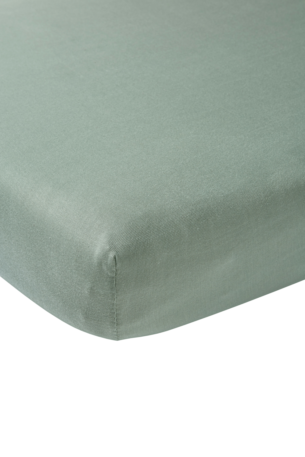 Hoeslaken wieg Uni - stone green - 40x80/90cm