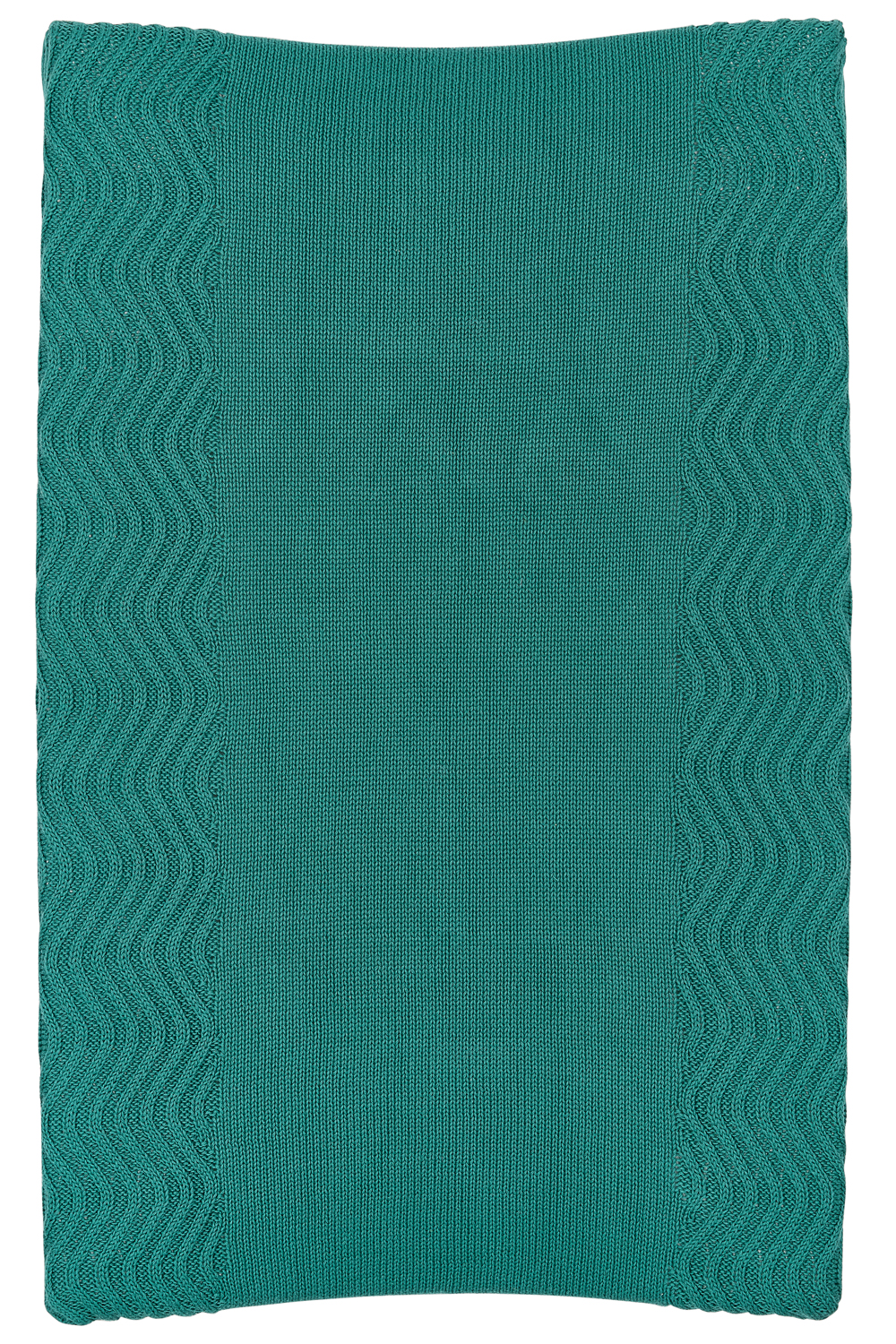 Aankleedkussenhoes Waves - emerald green - 50x70cm