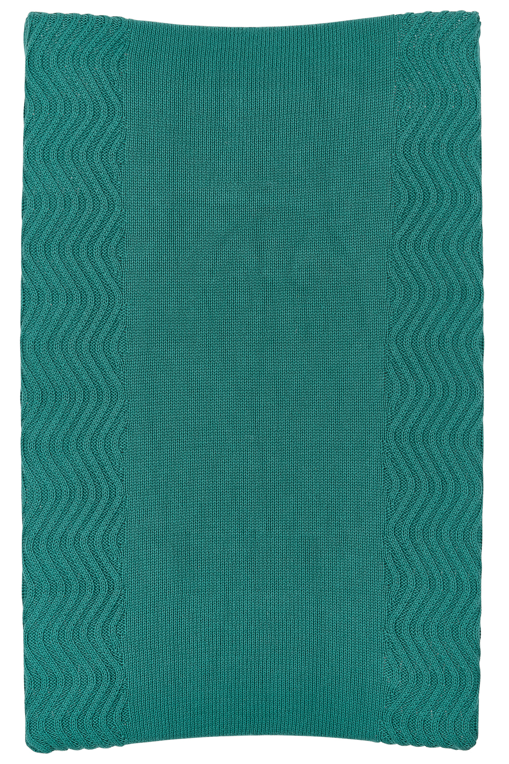 Wickelauflagenbezug Waves - emerald green - 50x70cm