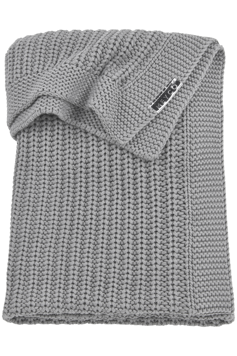 Ledikant deken Herringbone - grey - 100x150cm