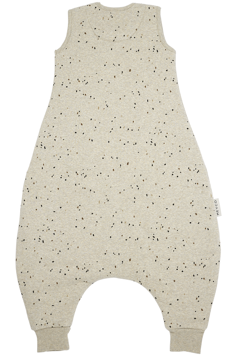 Baby winter slaapoverall jumper Rib Mini Spot - sand melange - 104cm