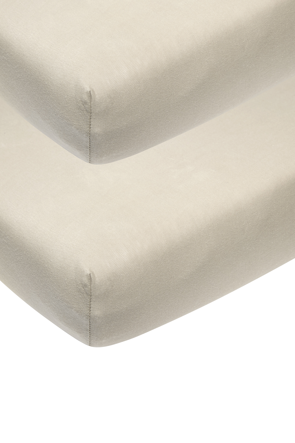 Jersey Hoeslaken Juniorbed 2-pack - Sand - 70x140/150cm