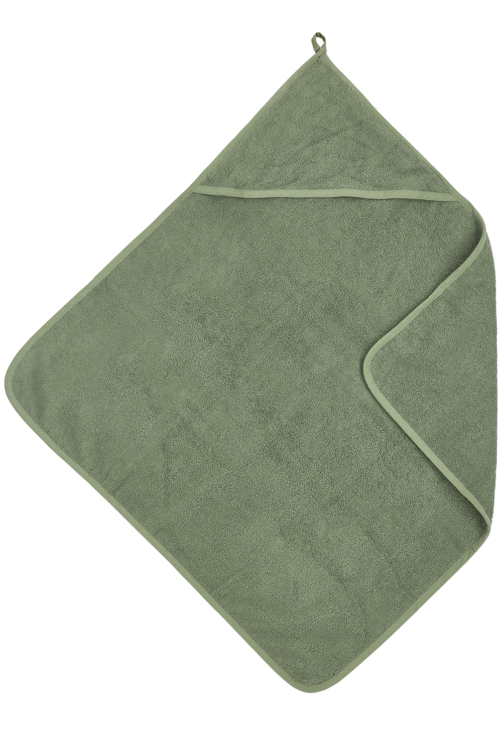 Kapuzentuch frottee Uni - forest green - 75x75cm