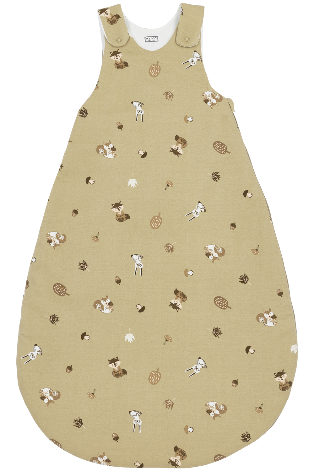 Baby slaapzak rond tweedelig Forest Animals - sand - 74/80