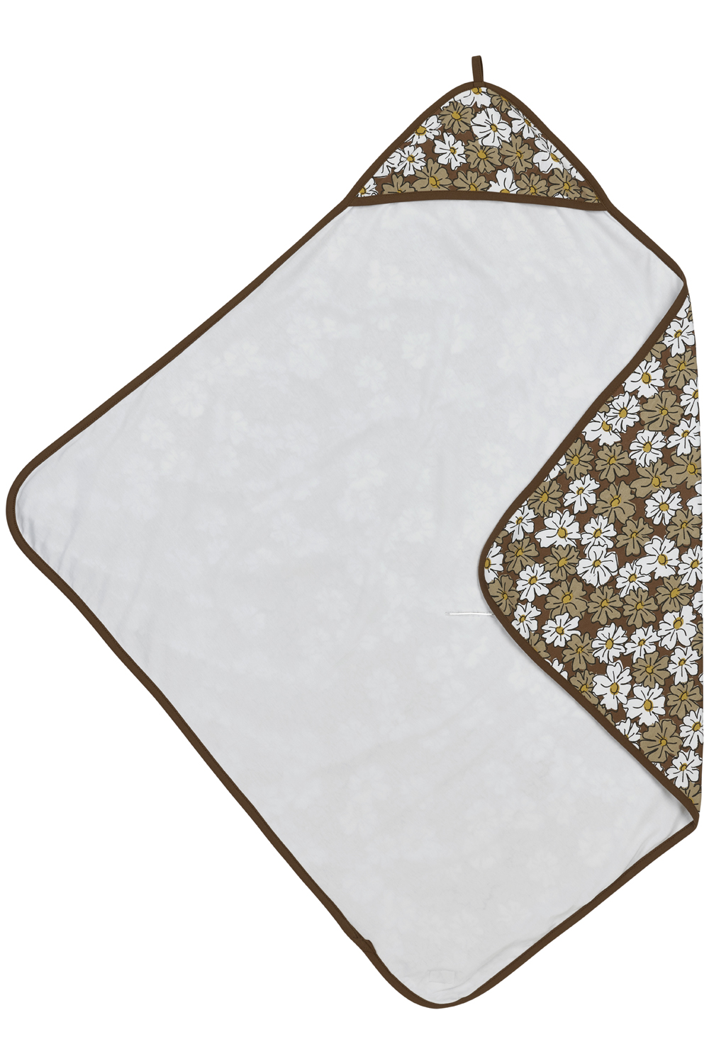 Bathcape Vintage Flower - chocolate - 90x90cm