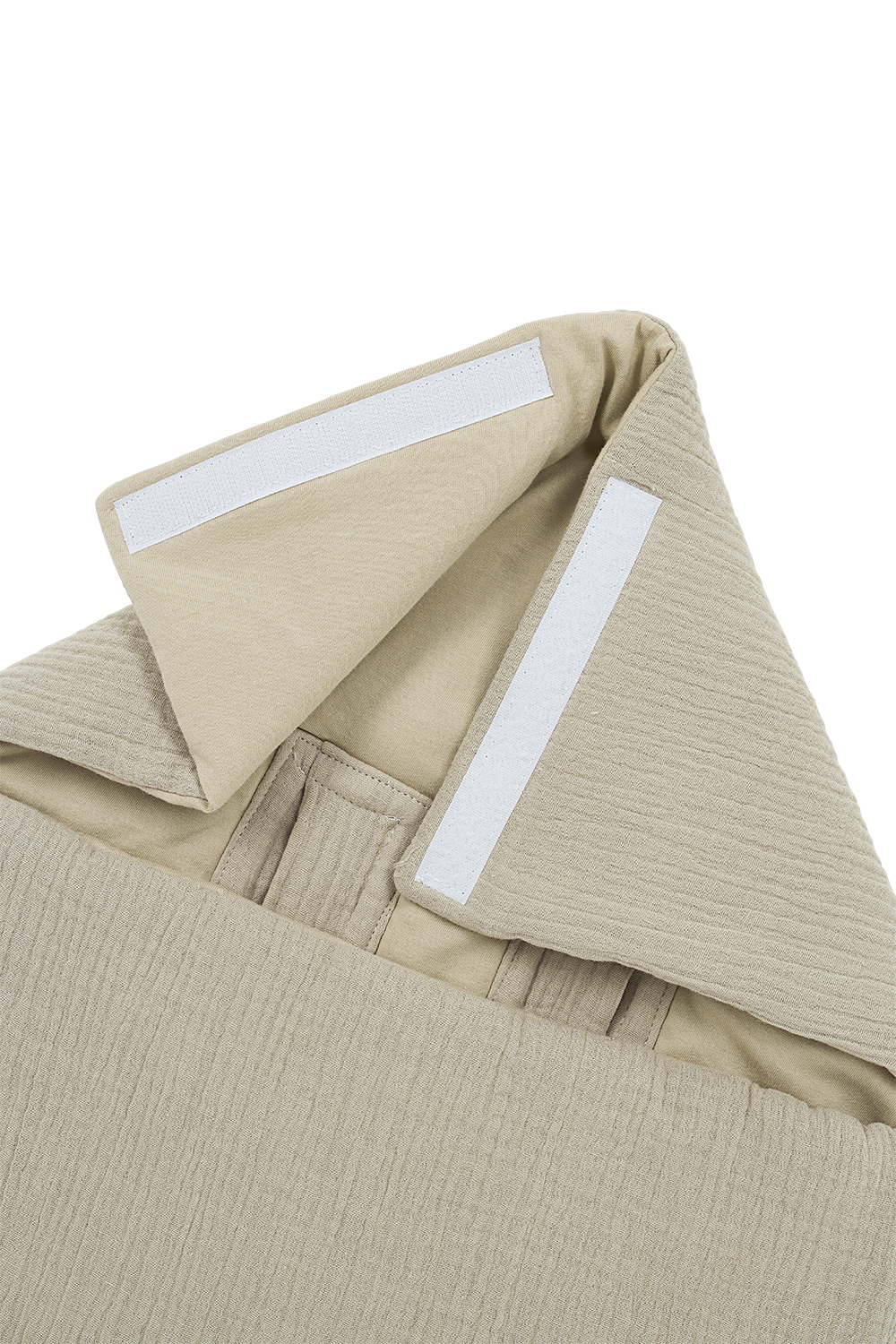 Footmuff pre-washed muslin Uni - sand - 40x82cm