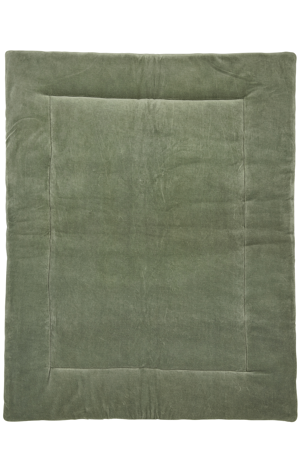 Boxkleed Knit Basic velvet - forest green - 77x97cm