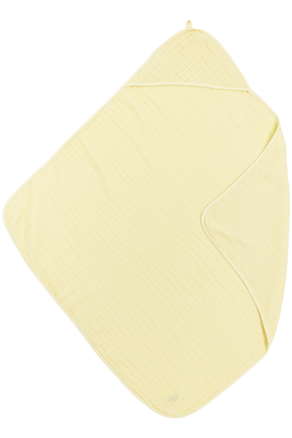 Badcape pre-washed hydrofiel Uni - soft yellow - 80x80cm
