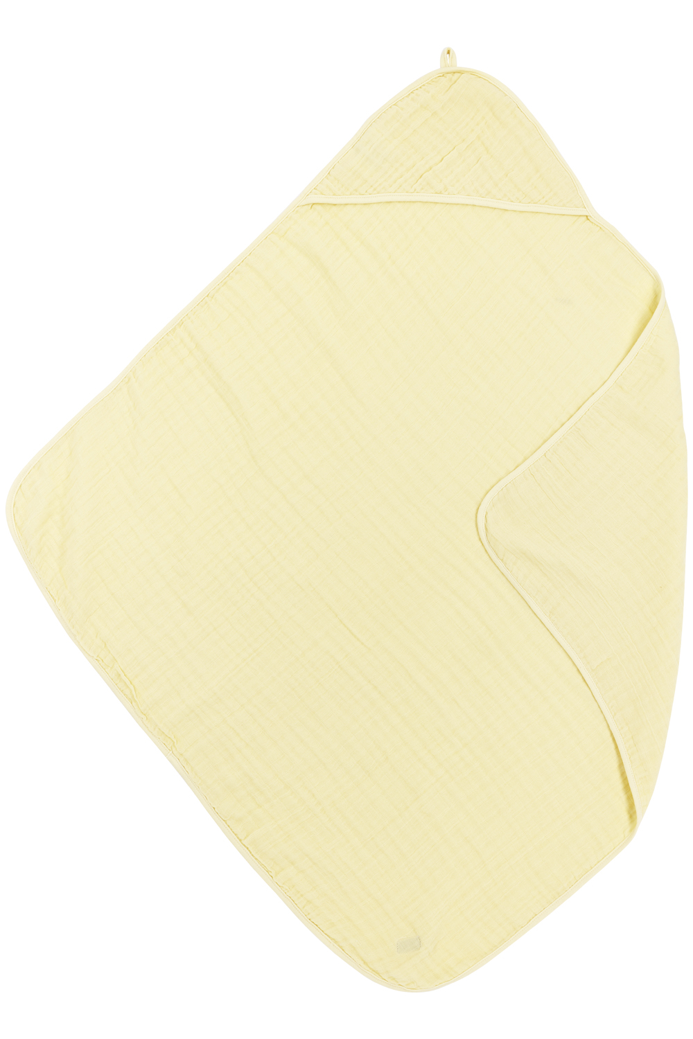 Kapuzentuch pre-washed musselin Uni - soft yellow - 80x80cm