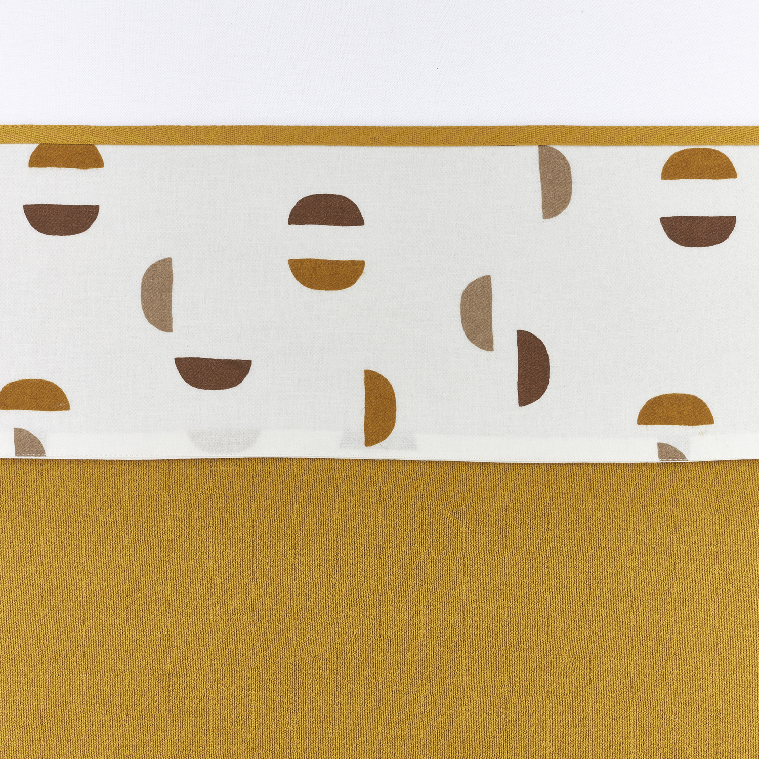 Ledikant laken Shapes - honey gold - 100x150cm