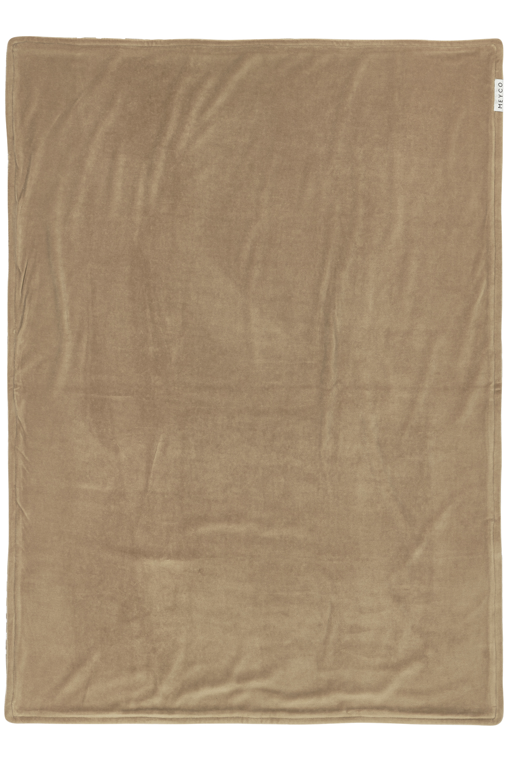 Crib bed blanket Cheetah velvet - taupe - 75x100cm - 2.0 TOG