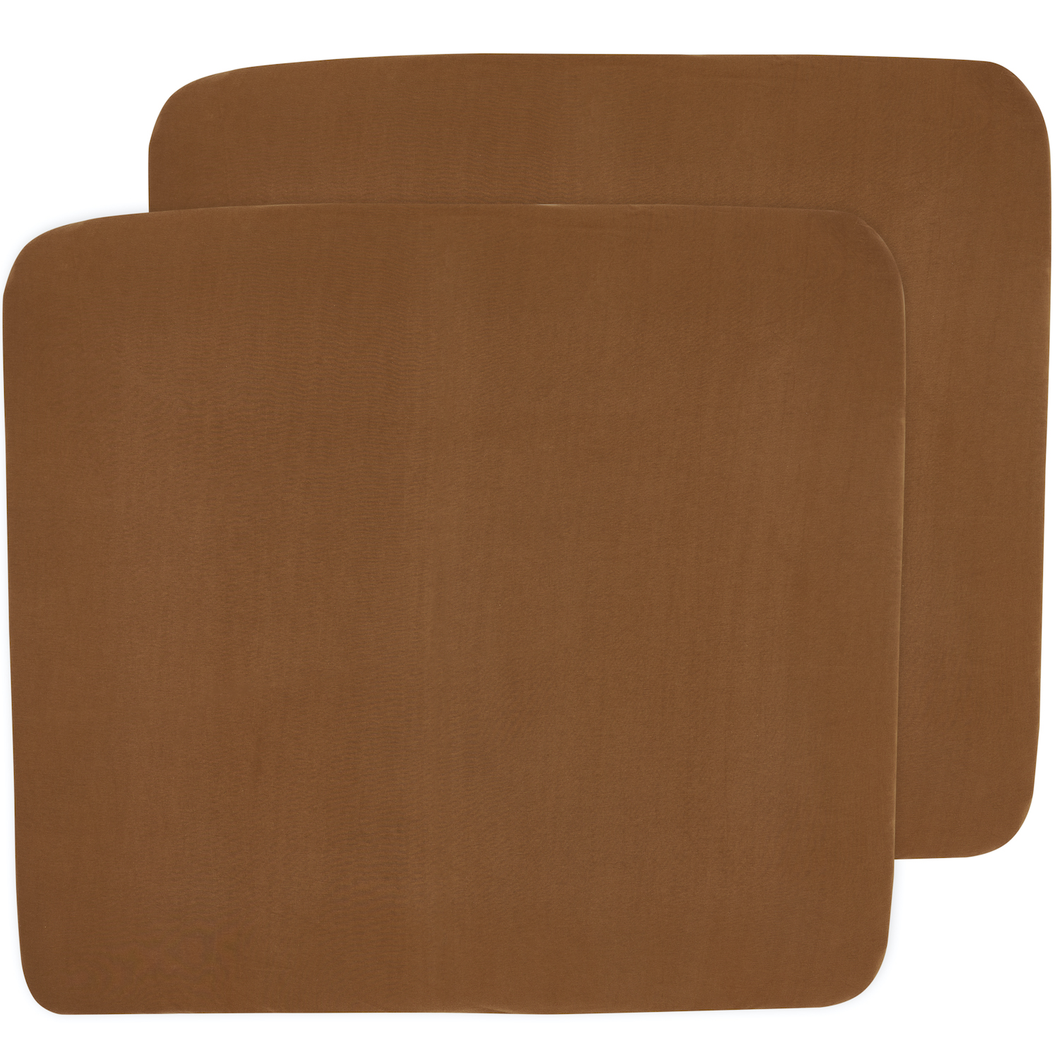 Changing mat cover 2-pack Uni - camel - 85x75cm