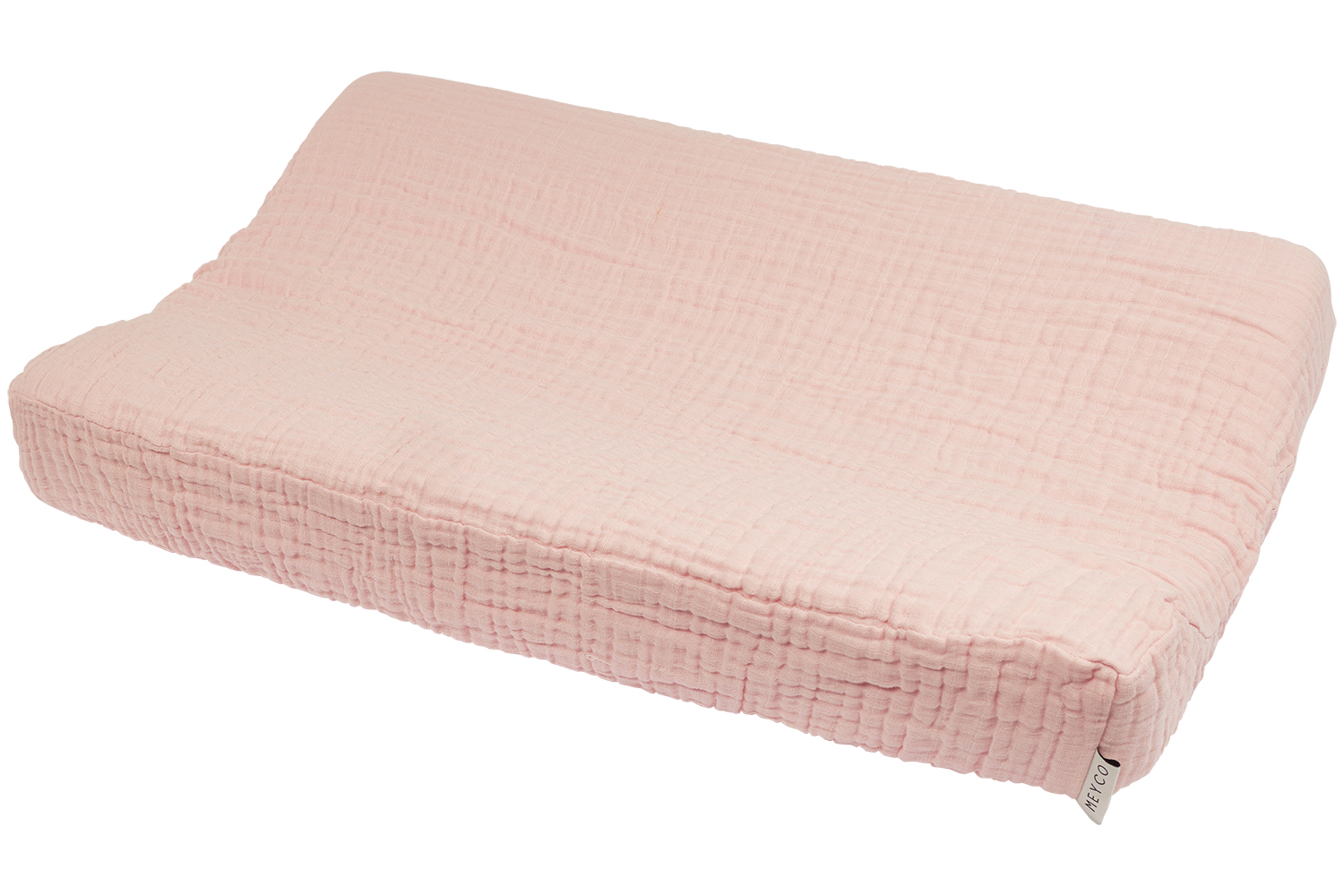 Wickelauflagenbezug pre-washed musselin Uni - soft pink - 50x70cm