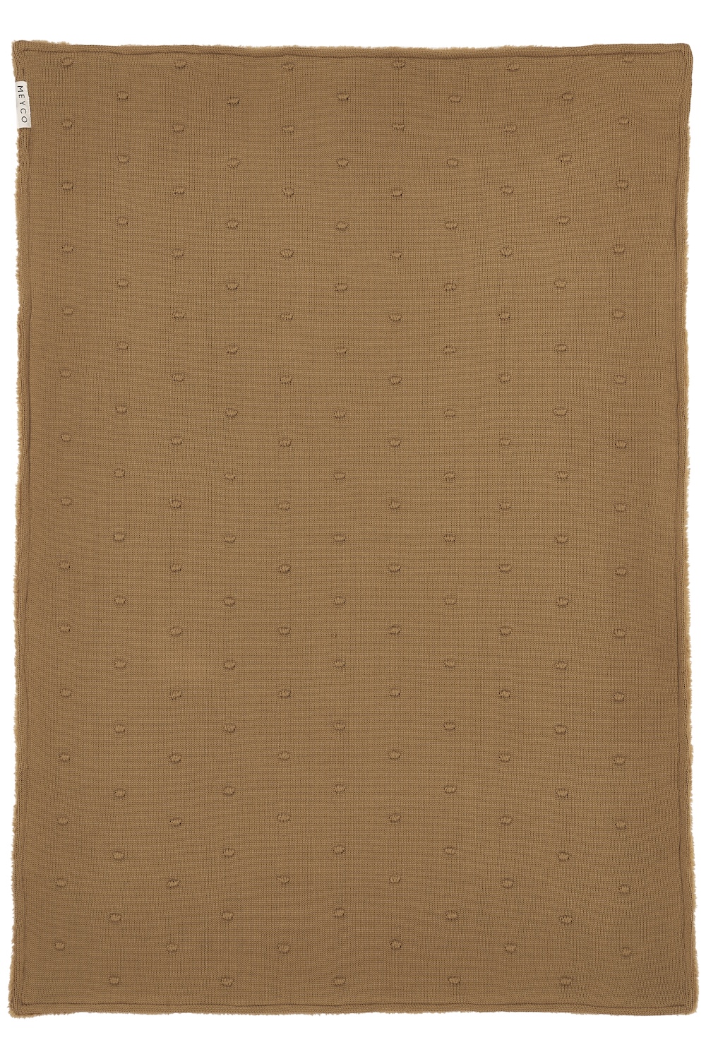 Cot bed blanket Mini Knots teddy - toffee - 100x150cm - 2.0 TOG
