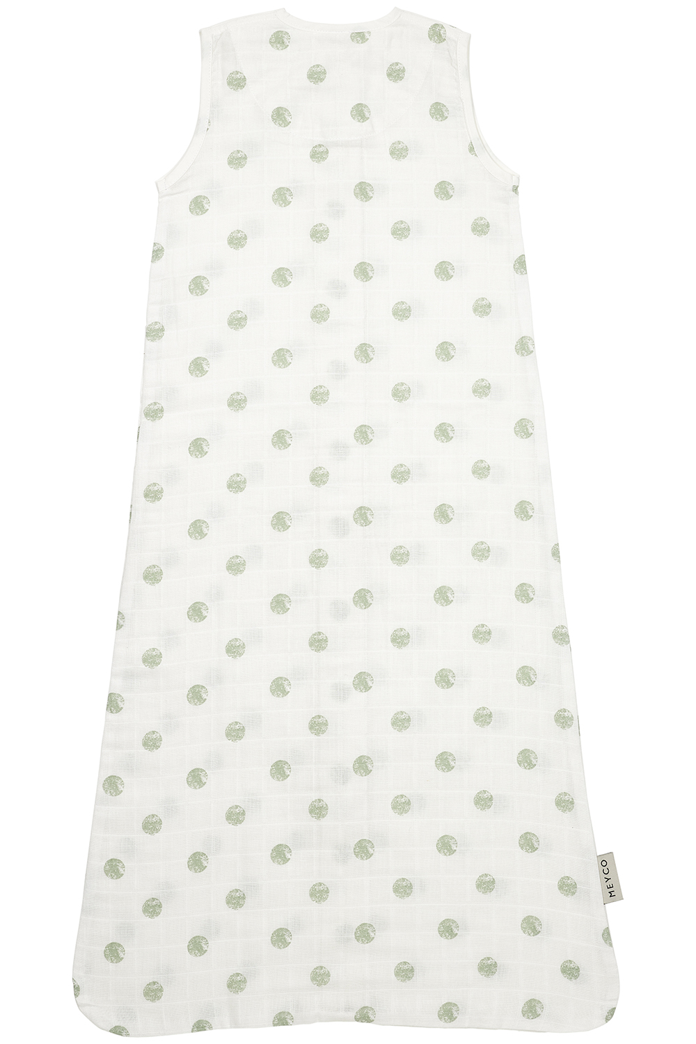 Baby zomerslaapzak hydrofiel Dots - soft green - 90cm - 0.3 TOG
