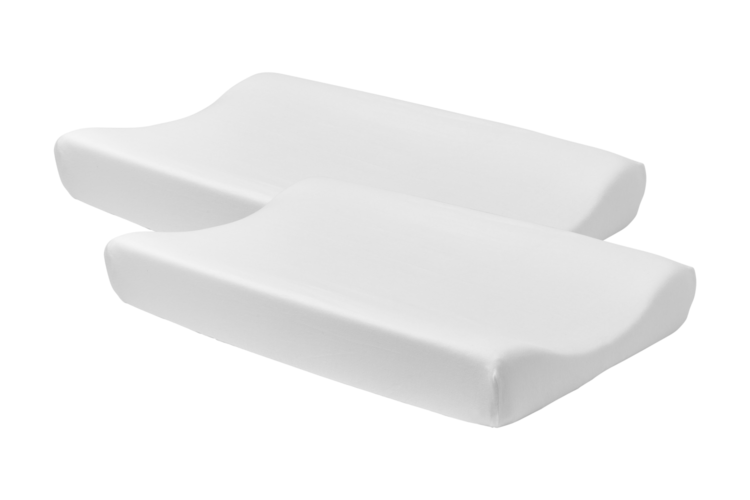 Changing Pad Cover Basic Jersey 2-Pack - White - 50X70cm