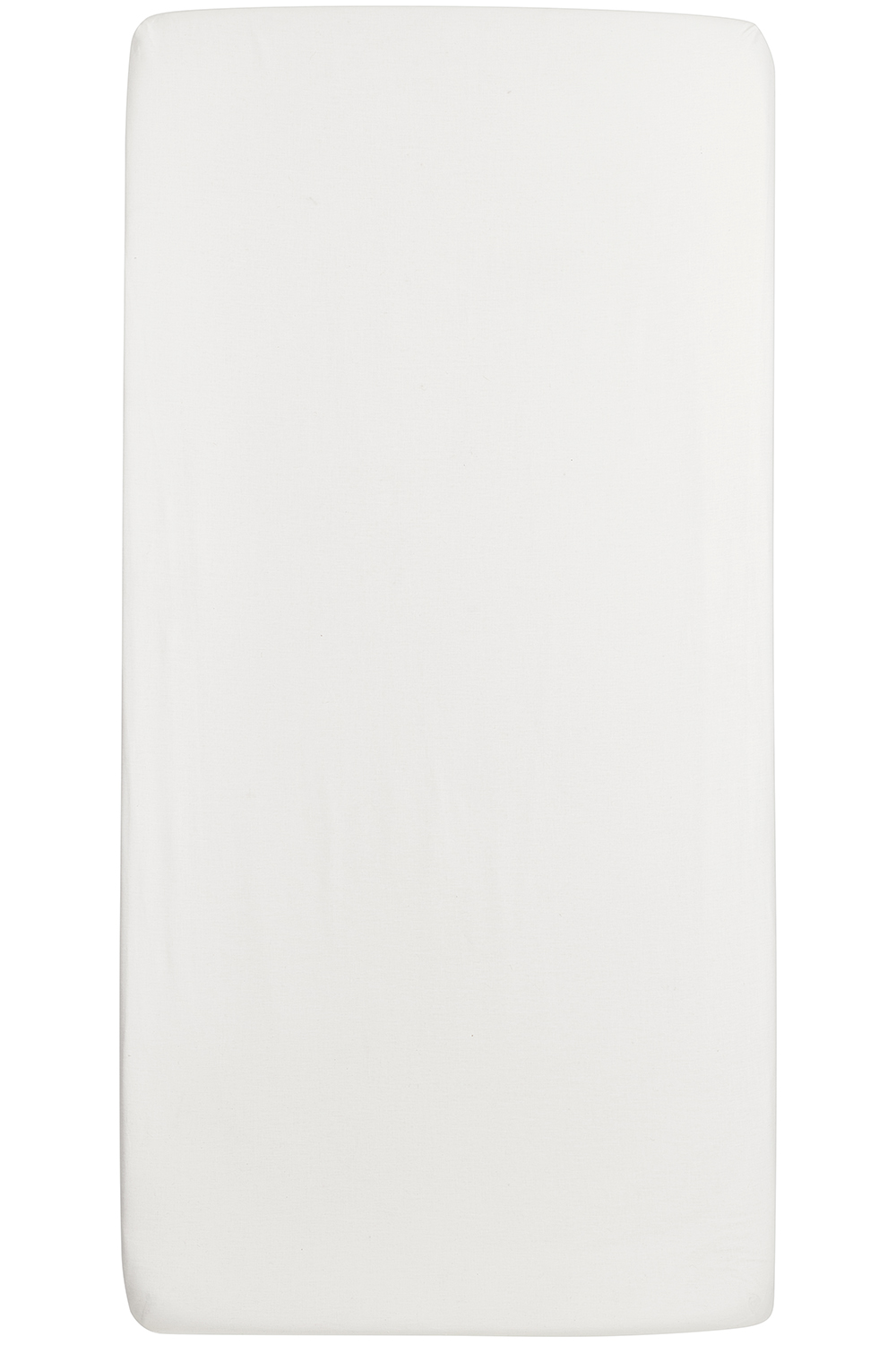 Hoeslaken ledikant geweven Uni - white - 60x120cm
