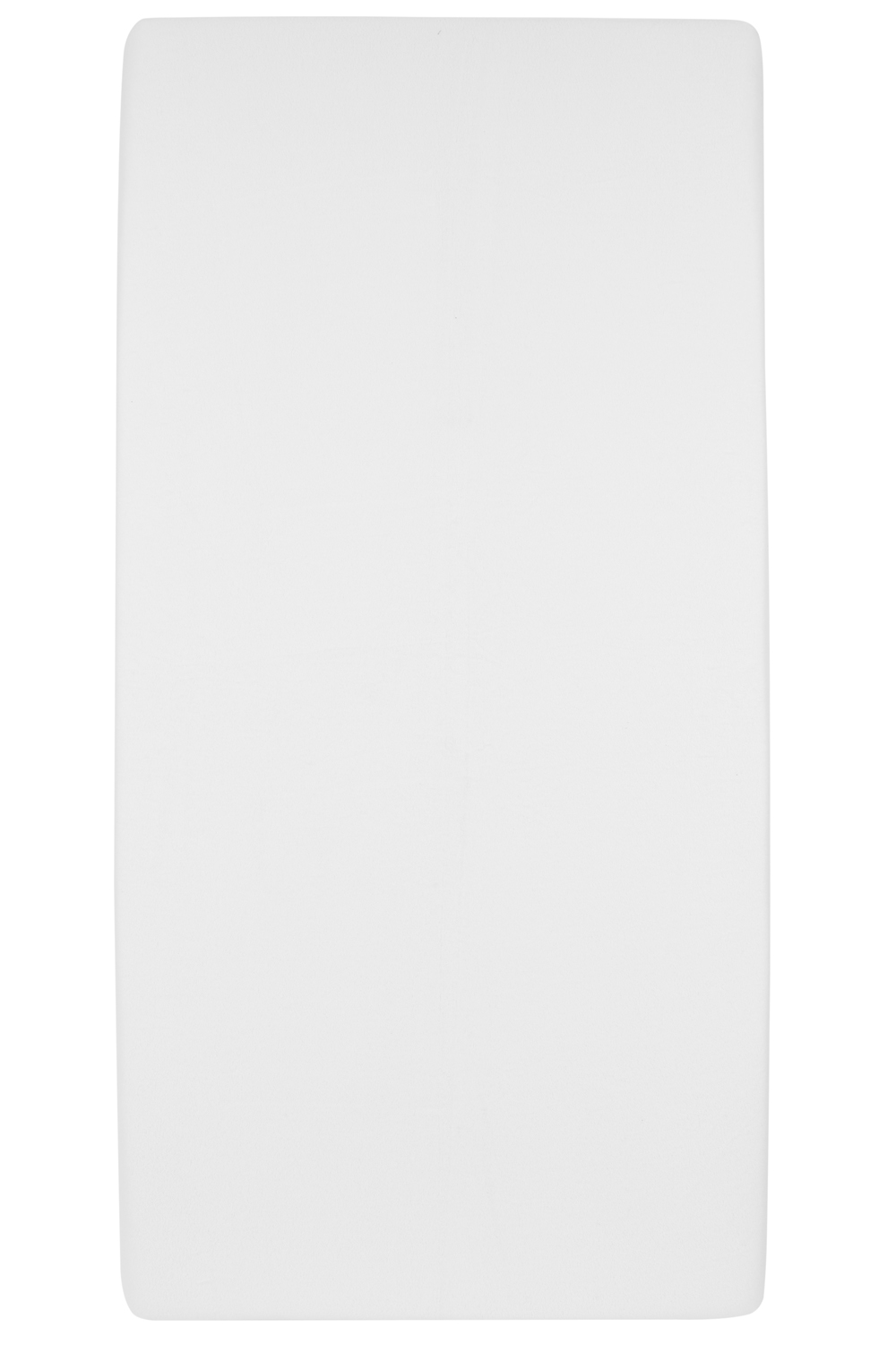 Molton stretch spannbettlaken Wiege Uni - white - 40x80/90cm