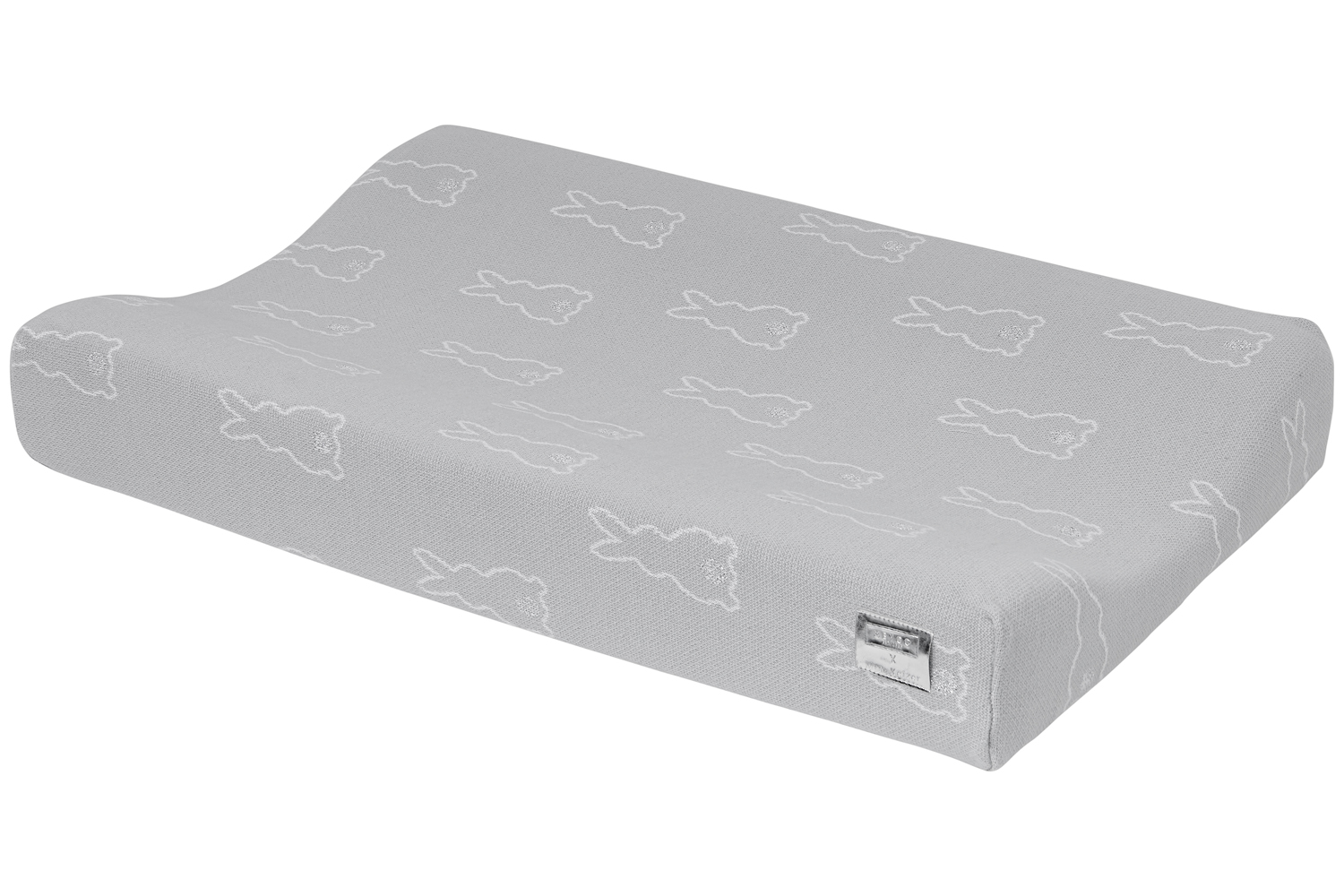 Changing mat cover Rabbit - silver - 50x70cm