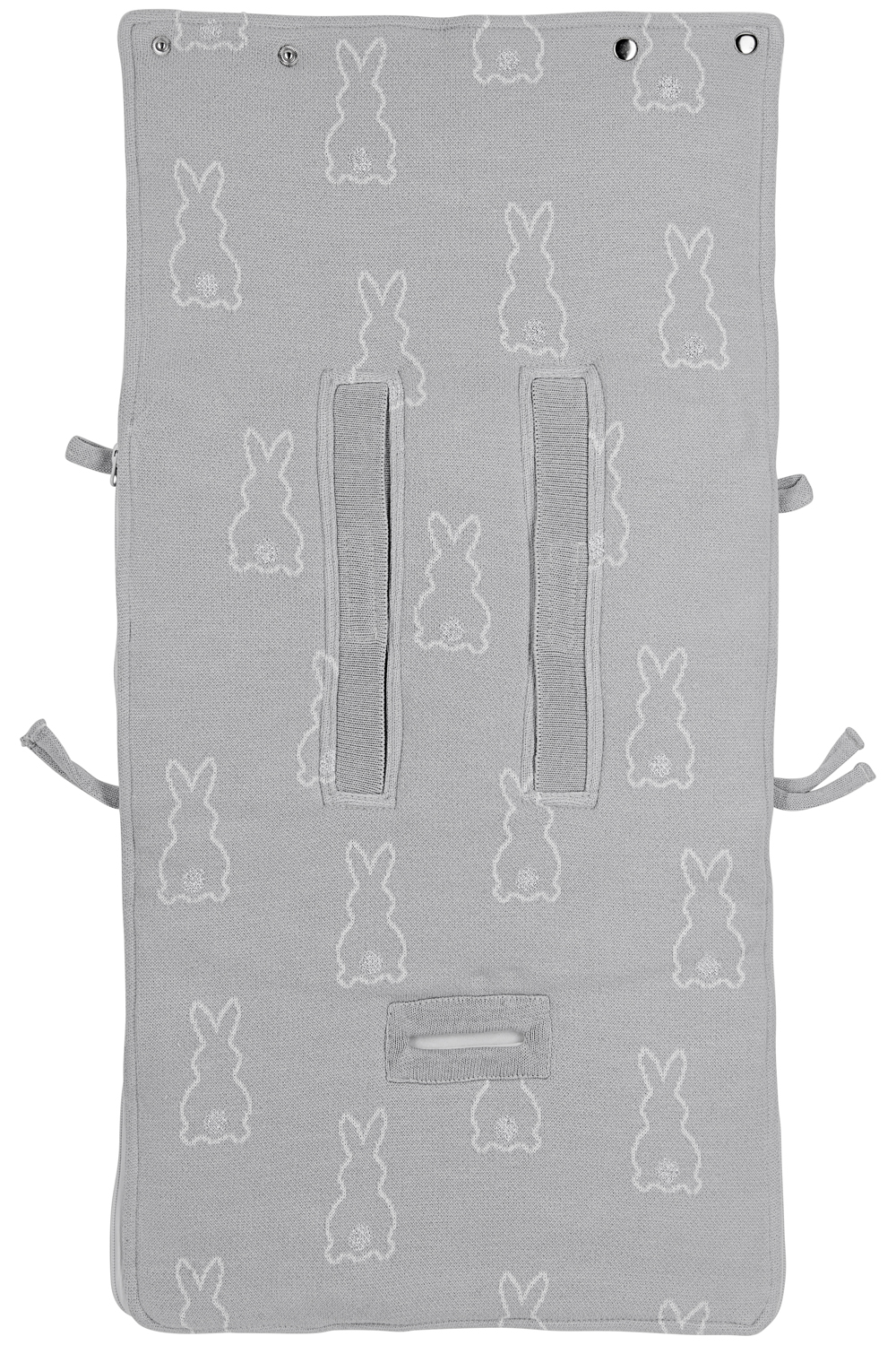 Voetenzak Rabbit - silver - 40x82cm