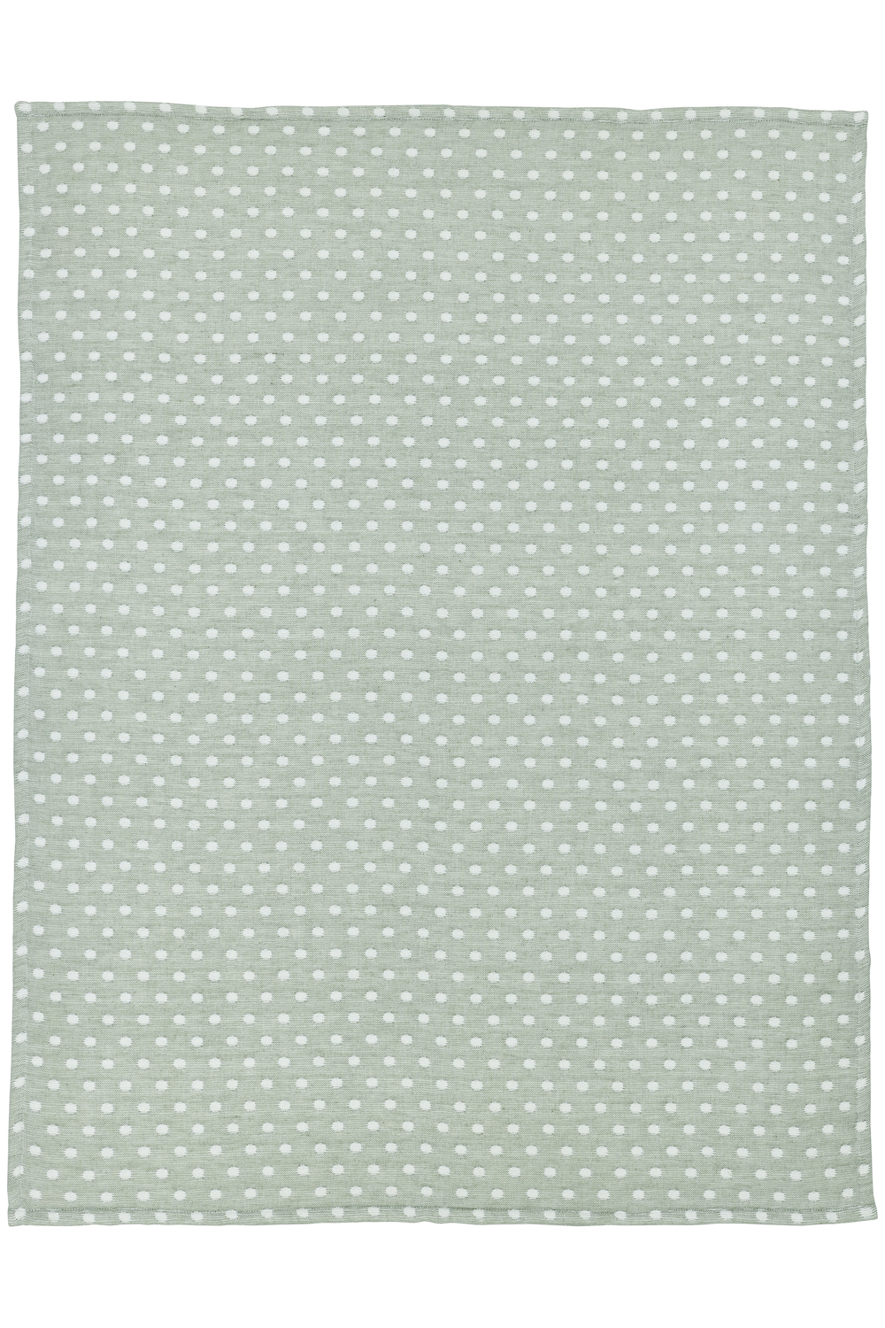 Ledikant deken Little Dots - forest green - 100x150cm