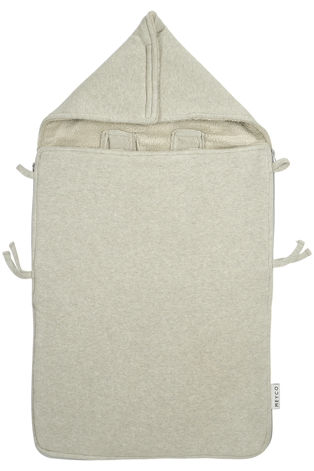 Footmuff Knit Basic - sand melange - 40x82cm