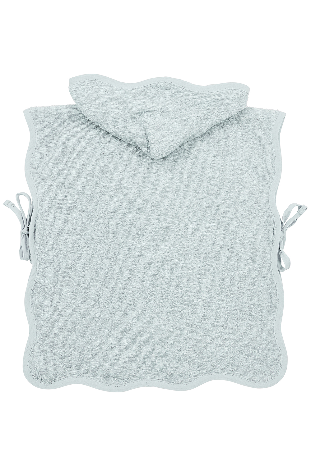 Badponcho badstof Wavy - grey blue - 1-3 jaar