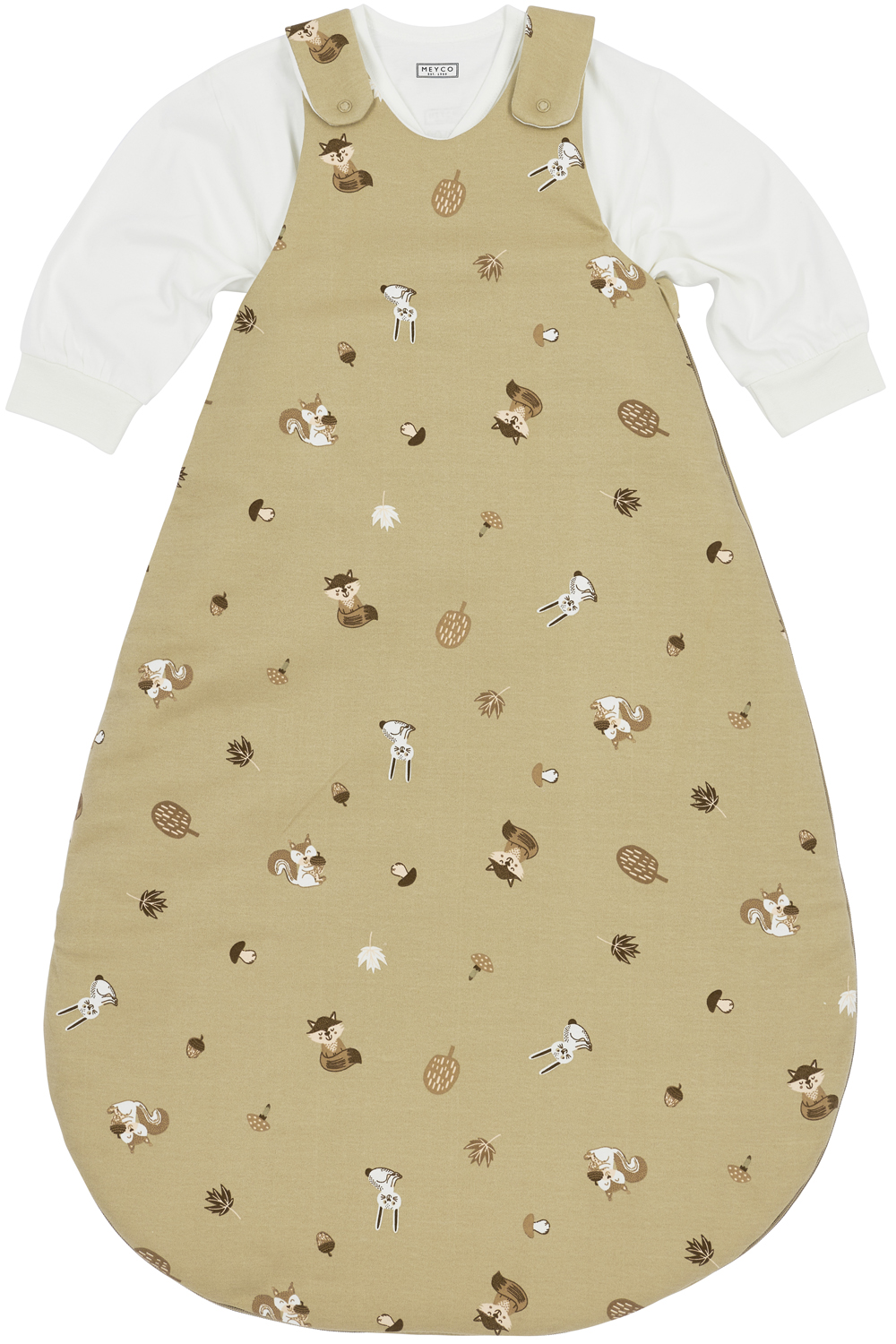 Baby slaapzak rond tweedelig Forest Animals - sand - 74/80
