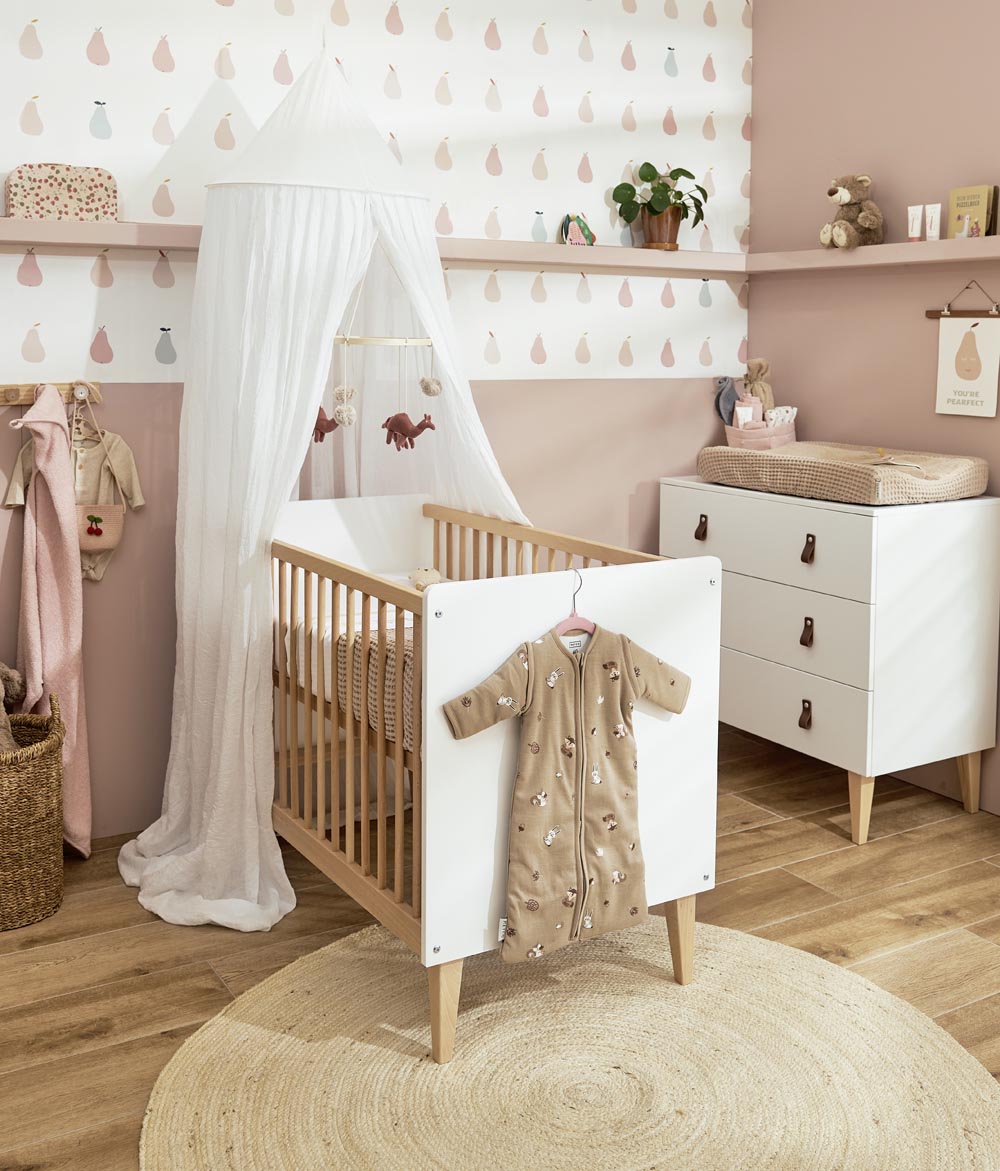 Baby slaapzak met afritsbare mouwen Forest Animals - sand - 60cm - 2.5 TOG