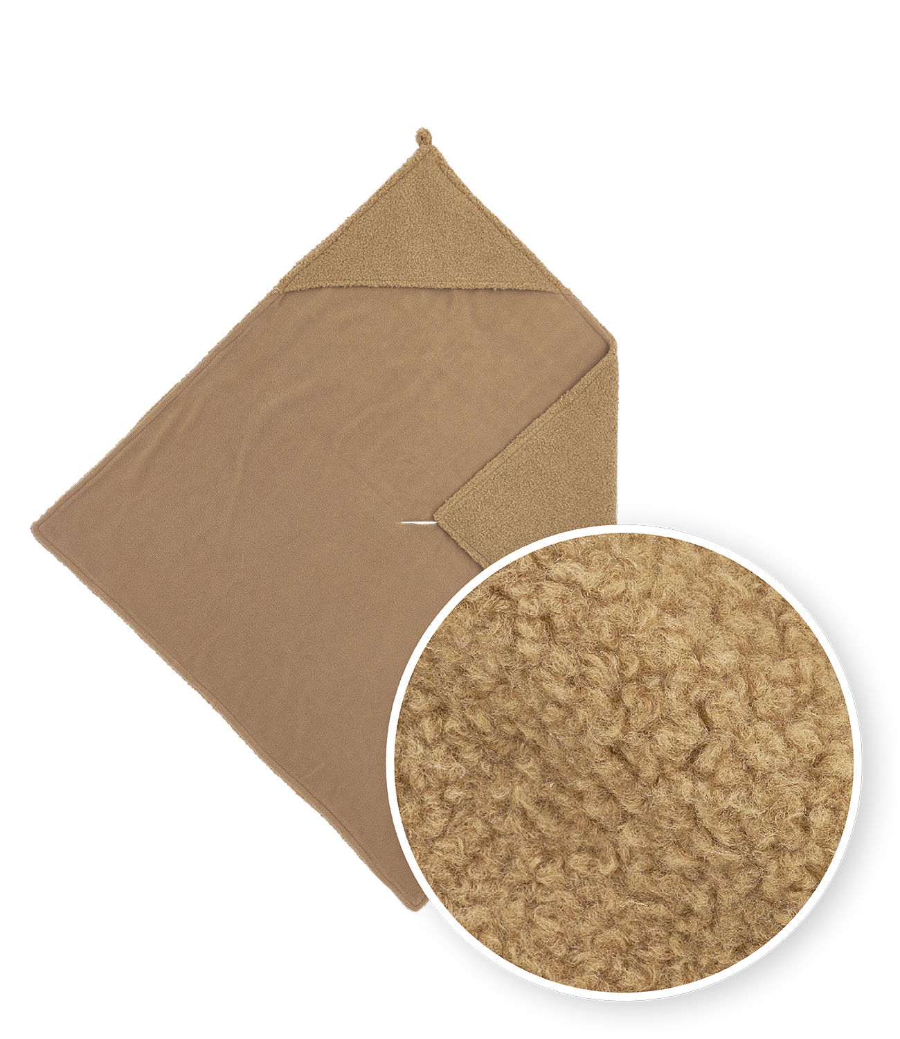 Bathcape Bouclé - toffee - 80x80cm