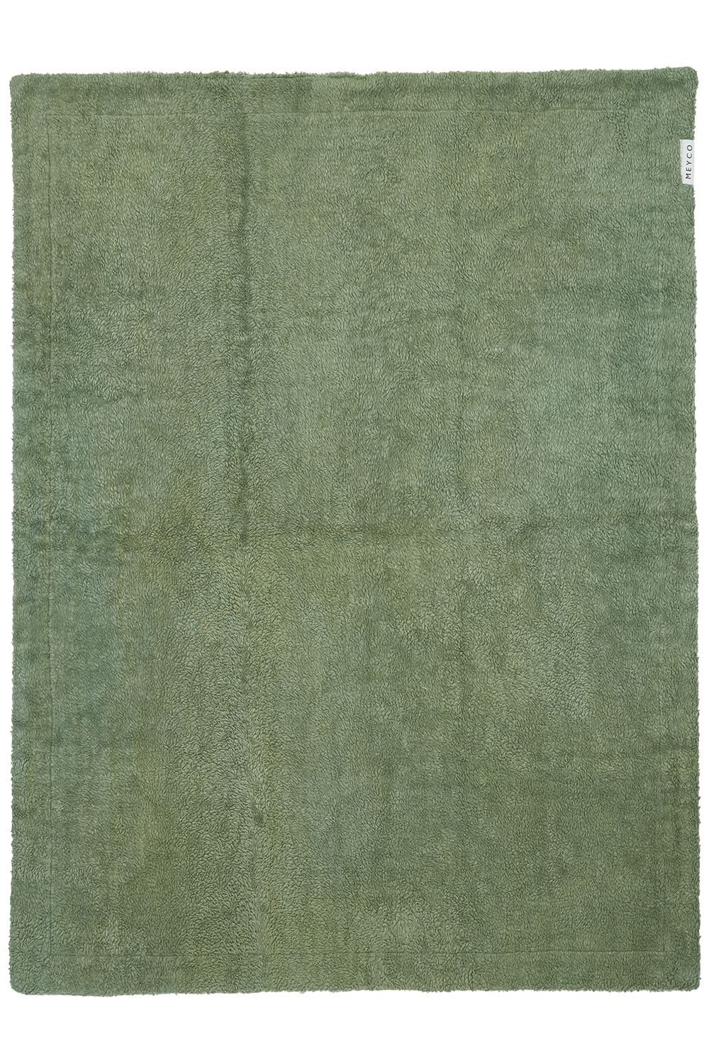 Ledikant deken Wafel Teddy - olive green - 100x150cm - 2.0 TOG