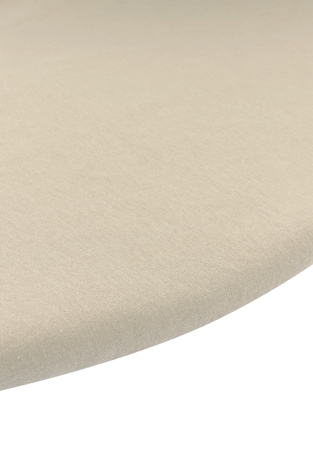Fitted sheet playpen mattress Uni - sand - Round 90/95cm