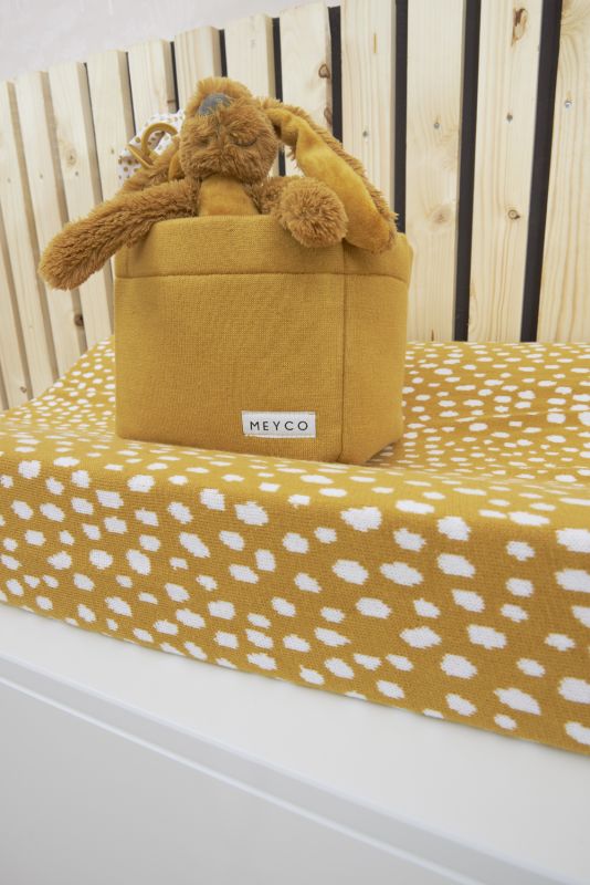 Changing mat cover + hot water bottle cover Cheetah - honey gold - 50x70cm