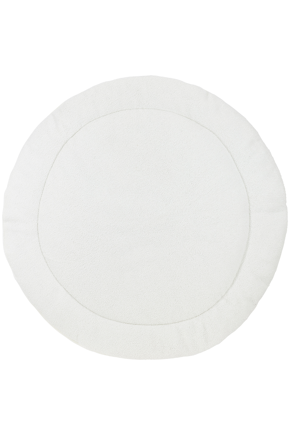 Playpen mattress round Bouclé - offwhite - ⌀95cm