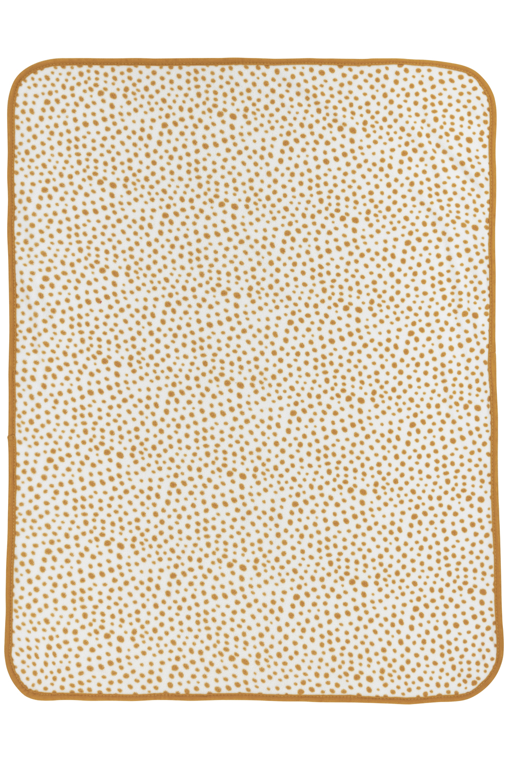 Reisdeken fleece Cheetah - honey gold - 75x100cm