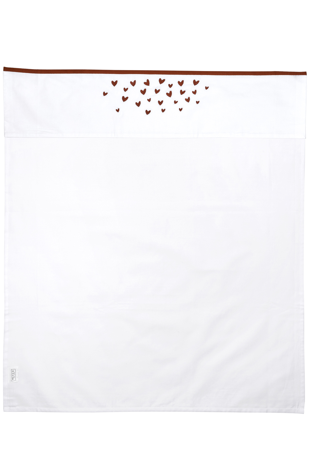 Ledikant laken Hearts - camel - 100x150cm