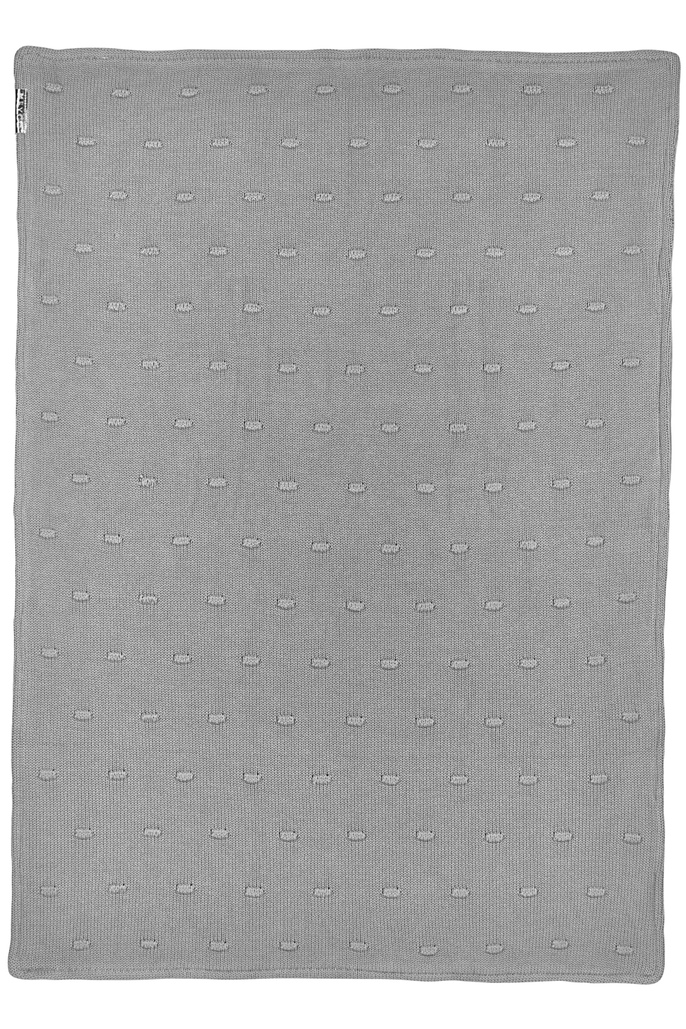 Babydecke Knots velvet - grey - 75x100cm