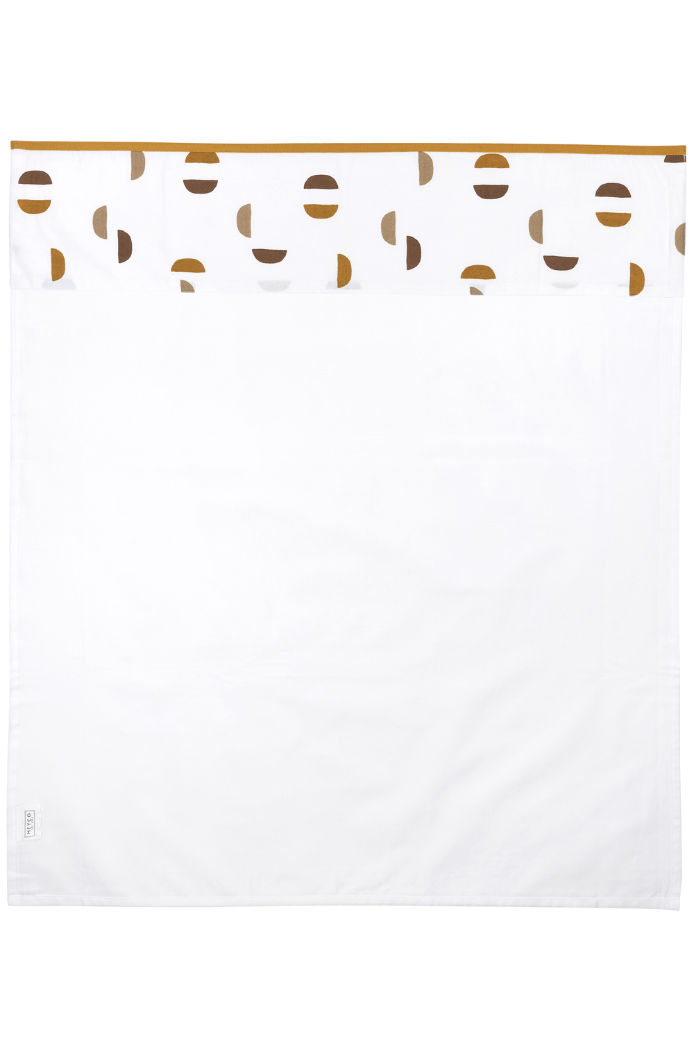 Cot bed sheet Shapes - honey gold - 100x150cm