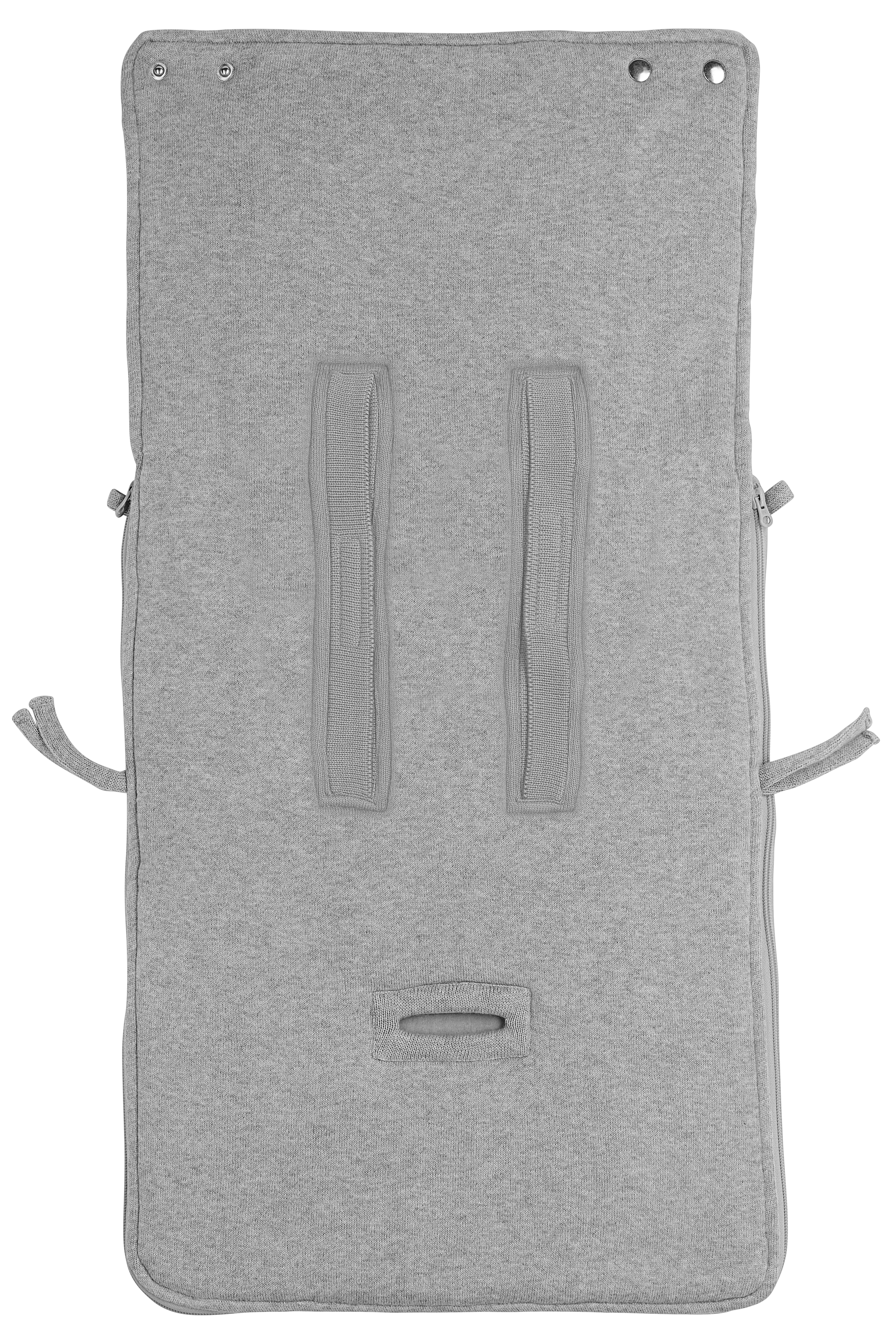 Voetenzak Knit Basic - grey melange - 40x82cm