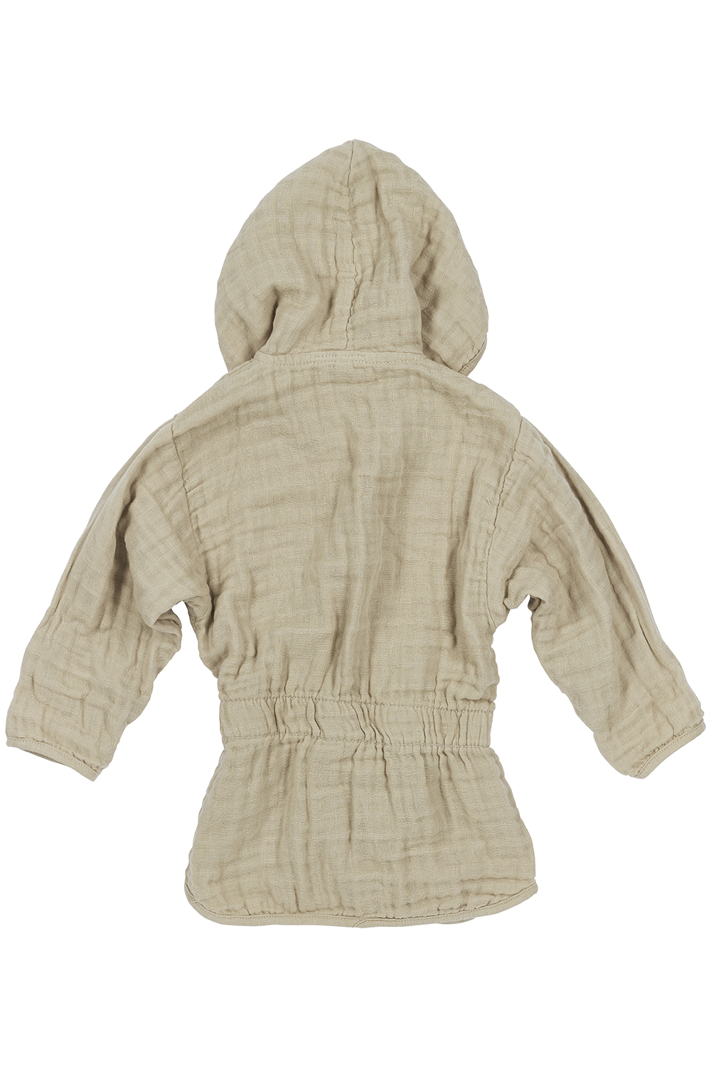 Bademantel pre-washed musselin Uni - sand - 98/104